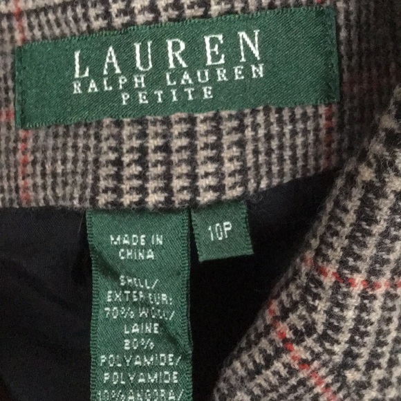 Lauren Ralph Lauren wool plaid vest 10P - Picture 4 of 5